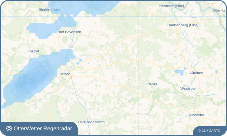 OtterWetter Regenradar-Widget Teyendorf