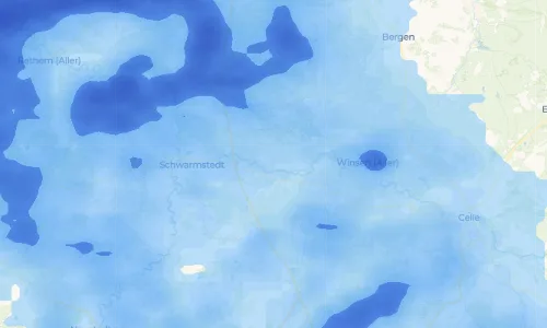 Regenradar-Vorschau: aktuelle Niederschläge in Thören und Umgebung