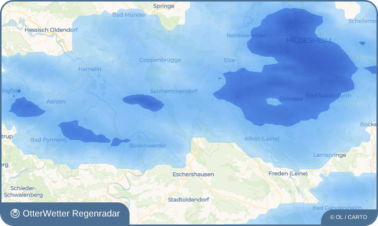 OtterWetter Regenradar-Widget Thüste