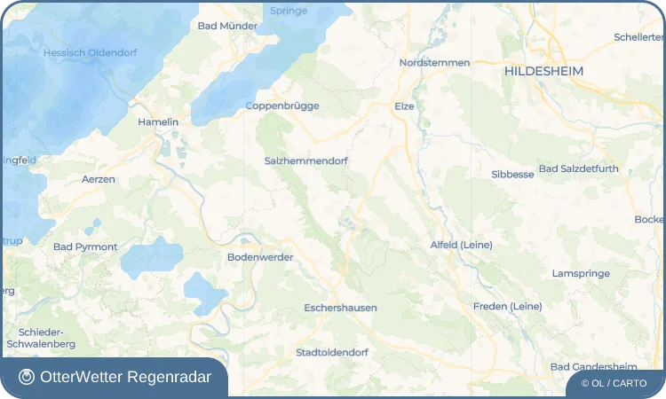 Widget-Vorschau für Thüste Wetter-Widget-Vorschau mit Vorhersagedaten für Thüste