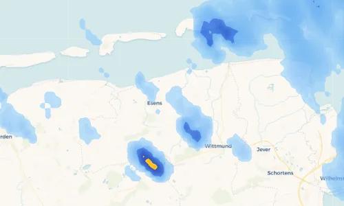 Regenradar Vorschaubild - Aktuelle Niederschläge in Thunum und Umgebung