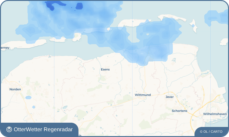 Wetter-Widget-Vorschau mit Vorhersagedaten für Thunum