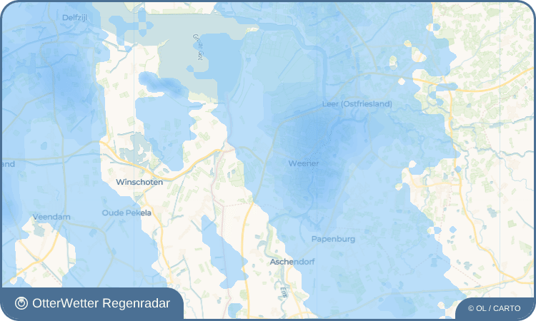 OtterWetter Regenradar-Widget Tichelwarf
