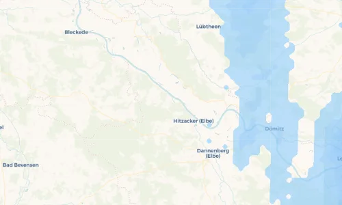 Regenradar Vorschaubild - Aktuelle Niederschläge in Tießau und Umgebung