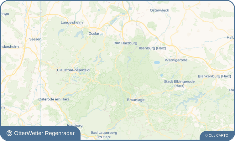 OtterWetter Regenradar-Widget Torfhaus