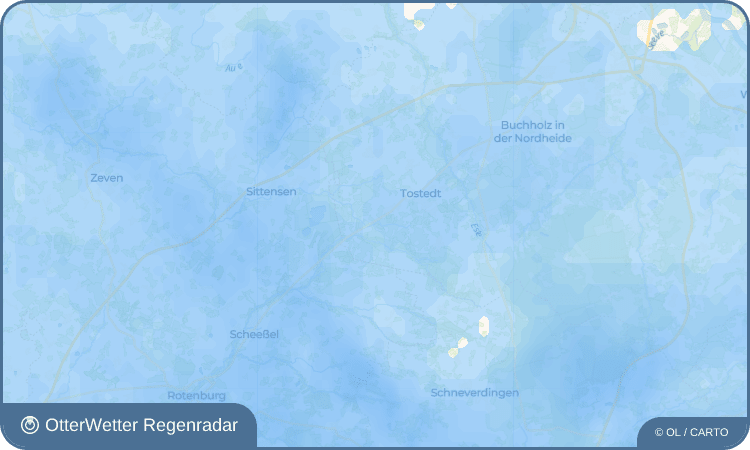 OtterWetter Regenradar-Widget Tostedt-Land