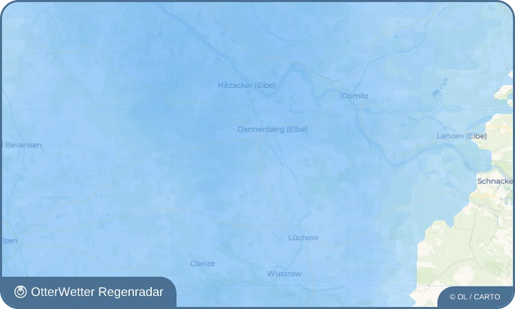 Wetter-Widget-Vorschau mit Vorhersagedaten für Tramm