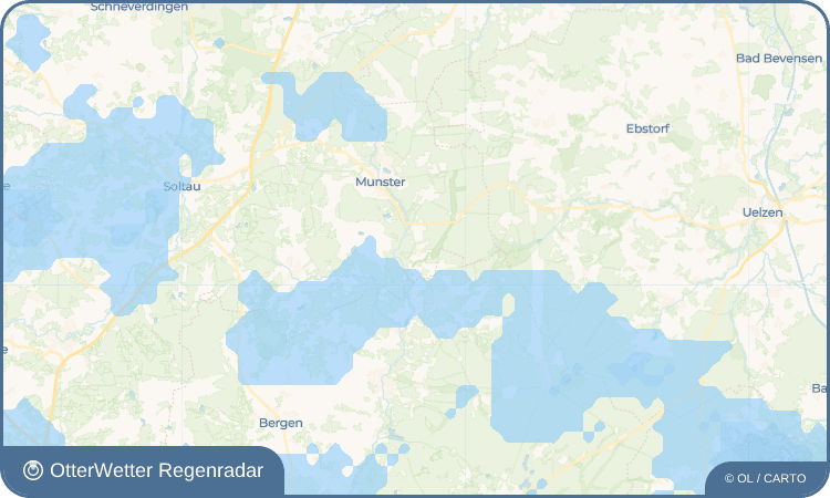 Wetter-Widget-Vorschau mit Vorhersagedaten für Trauen