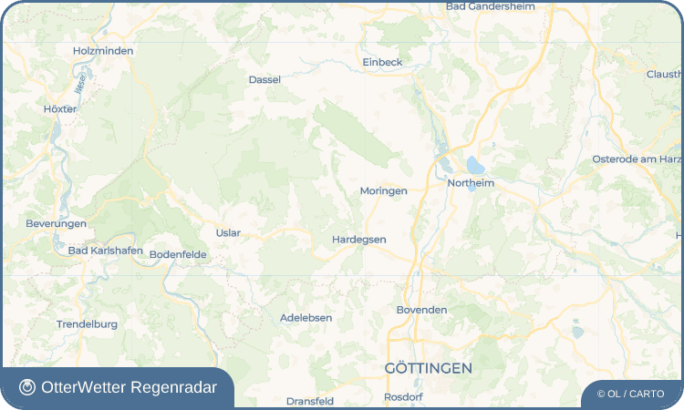 OtterWetter Regenradar-Widget Trögen