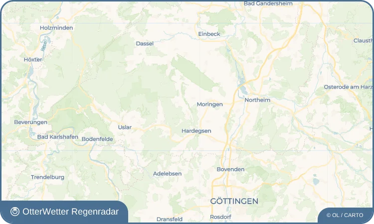 Wetter-Widget-Vorschau mit Vorhersagedaten für Trögen