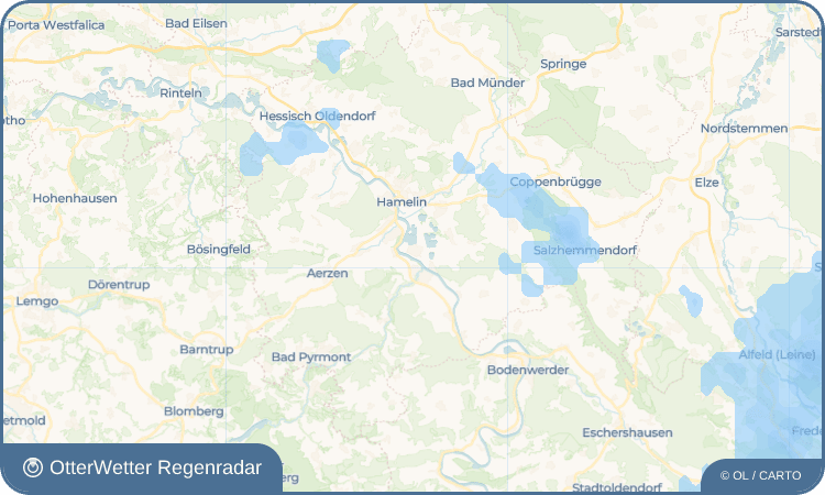 Wetter-Widget-Vorschau mit Vorhersagedaten für Tündern