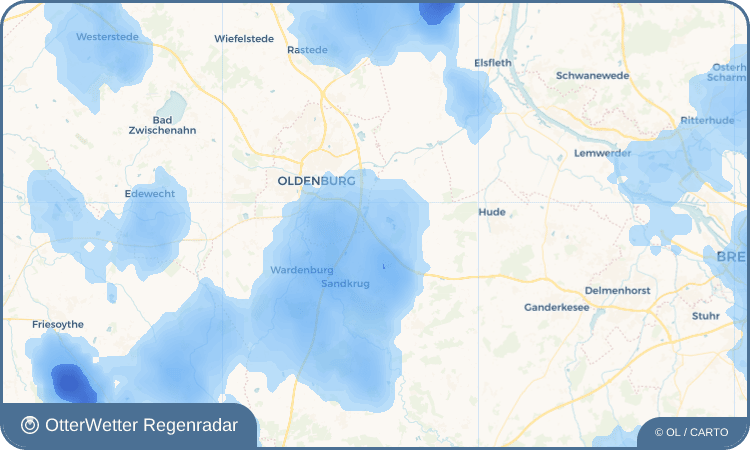 OtterWetter Regenradar-Widget Tweelbäke-Ost