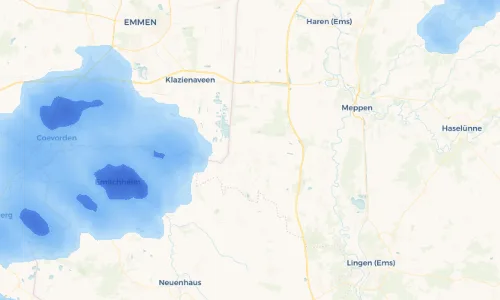 Regenradar Vorschaubild - Aktuelle Niederschläge in Twist und Umgebung
