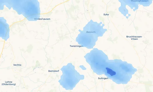 Regenradar Vorschaubild - Aktuelle Niederschläge in Twistringen und Umgebung