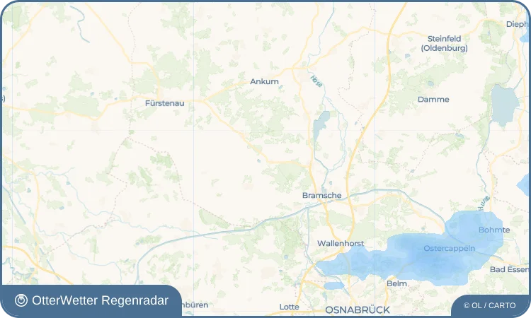 Widget-Vorschau für Ueffeln Wetter-Widget-Vorschau mit Vorhersagedaten für Ueffeln
