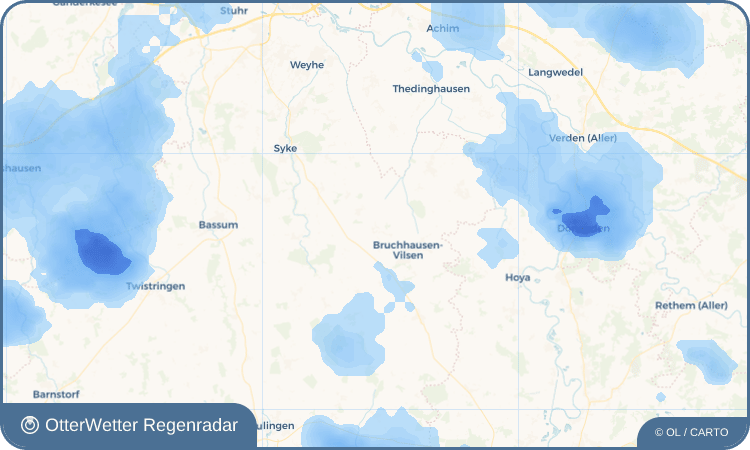 OtterWetter Regenradar-Widget Uenzen