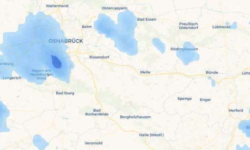 Regenradar Vorschaubild - Aktuelle Niederschläge in Uhlenberg und Umgebung