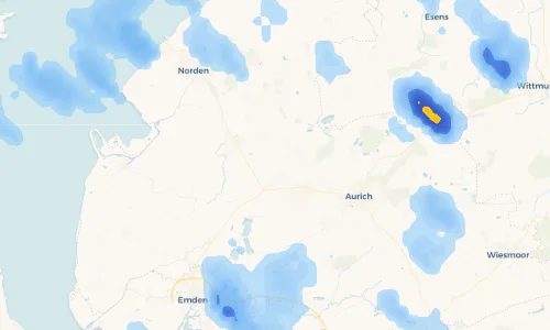 Regenradar Vorschaubild - Aktuelle Niederschläge in Upende und Umgebung
