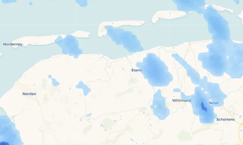Regenradar Vorschaubild - Aktuelle Niederschläge in Utgast und Umgebung