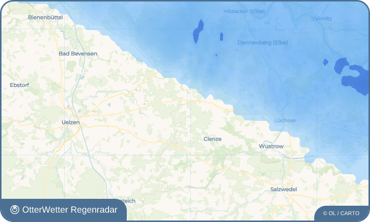 OtterWetter Regenradar-Widget Vaddensen