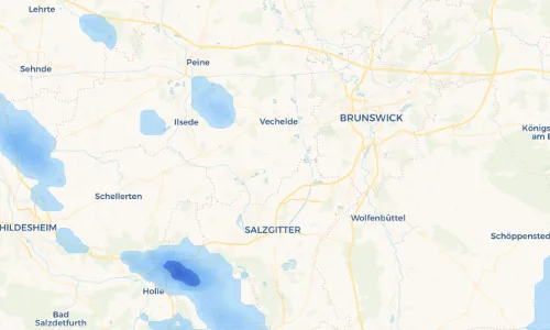 Regenradar Vorschaubild - Aktuelle Niederschläge in Vallstedt und Umgebung