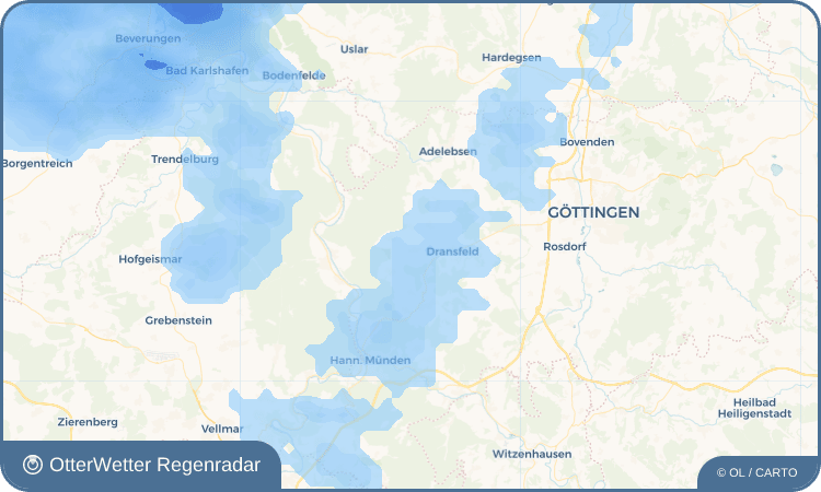 OtterWetter Regenradar-Widget Varlosen