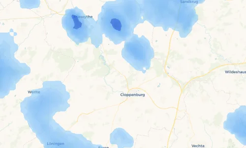 Regenradar Vorschaubild - Aktuelle Niederschläge in Varrelbusch und Umgebung