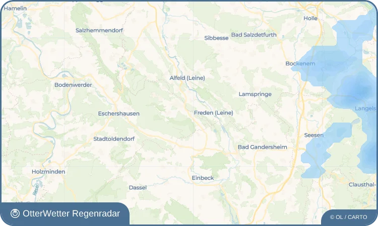Widget-Vorschau für Varrigsen Wetter-Widget-Vorschau mit Vorhersagedaten für Varrigsen