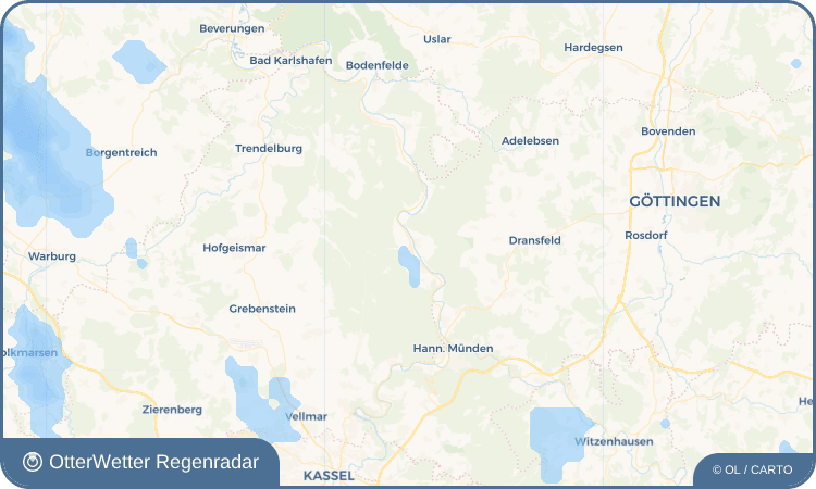 OtterWetter Regenradar-Widget Veckerhagen