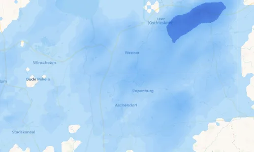 Regenradar Vorschaubild - Aktuelle Niederschläge in Vellage und Umgebung