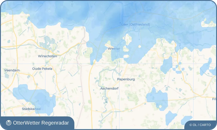 Wetter-Widget-Vorschau mit Vorhersagedaten für Vellage