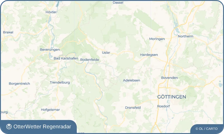 Wetter-Widget-Vorschau mit Vorhersagedaten für Verliehausen
