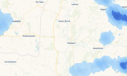 Regenradar Vorschaubild - Aktuelle Niederschläge in Versen und Umgebung