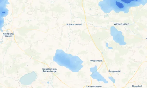 Regenradar Vorschaubild - Aktuelle Niederschläge in Vesbeck und Umgebung