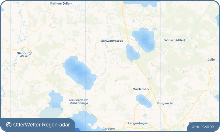 OtterWetter Regenradar-Widget Vesbeck