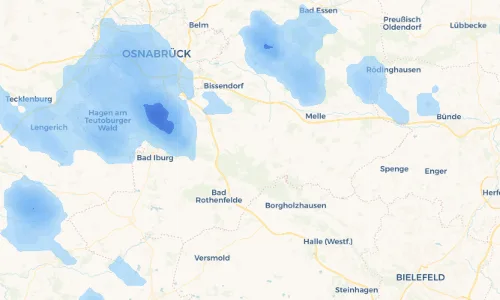 Regenradar Vorschaubild - Aktuelle Niederschläge in Vessendorf und Umgebung