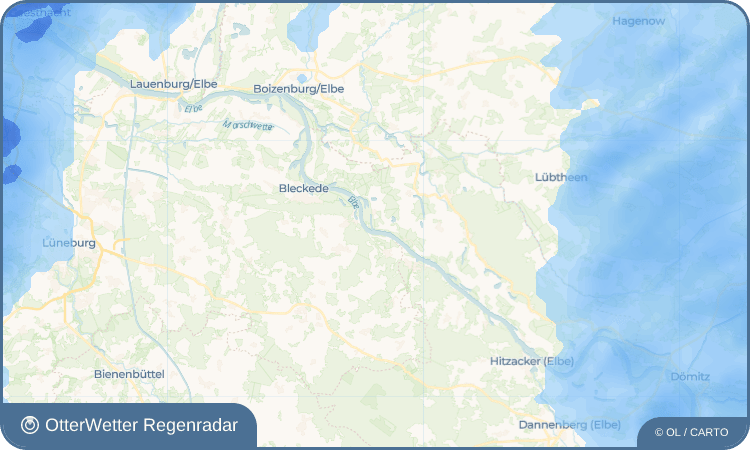 Wetter-Widget-Vorschau mit Vorhersagedaten für Viehle