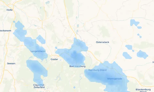 Regenradar Vorschaubild - Aktuelle Niederschläge in Vienenburg und Umgebung