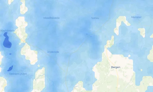 Regenradar Vorschaubild - Aktuelle Niederschläge in Vierde und Umgebung