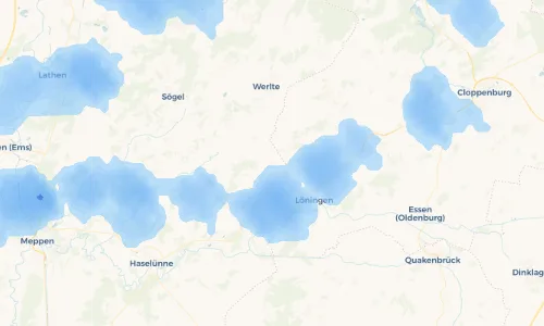Regenradar Vorschaubild - Aktuelle Niederschläge in Vinnen und Umgebung