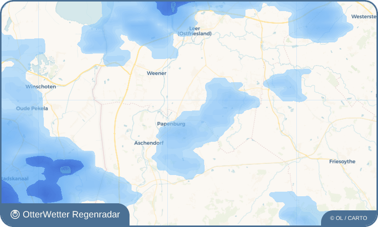 OtterWetter Regenradar-Widget Völlenerkönigsfehn