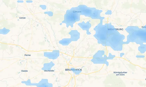 Regenradar Vorschaubild - Aktuelle Niederschläge in Vordorf und Umgebung