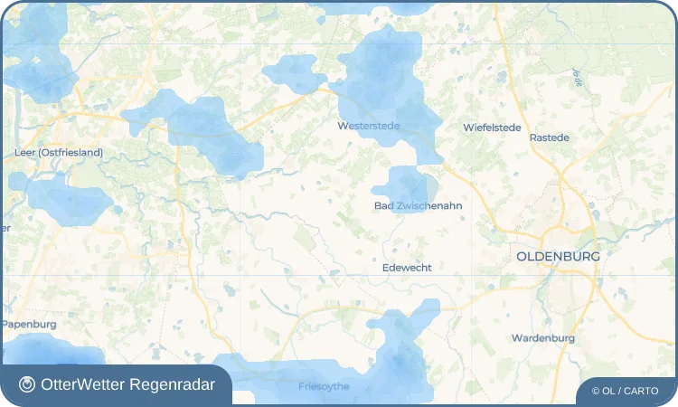 Wetter-Widget-Vorschau mit Vorhersagedaten für Voßbarg