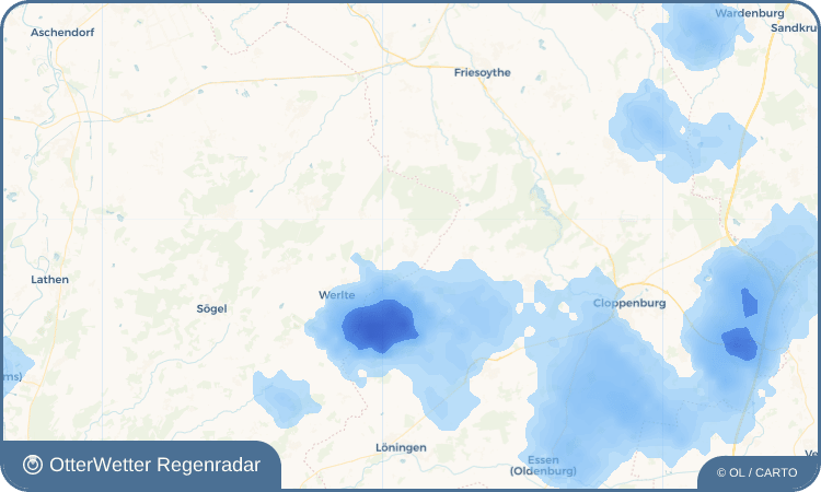 Wetter-Widget-Vorschau mit Vorhersagedaten für Vrees