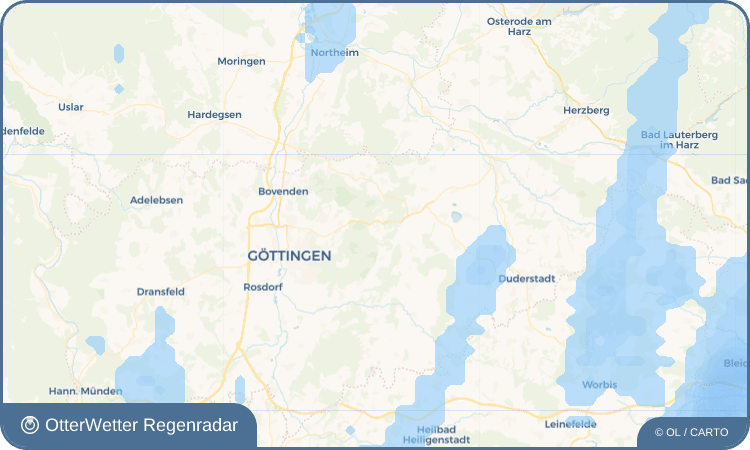 Wetter-Widget-Vorschau mit Vorhersagedaten für Waake