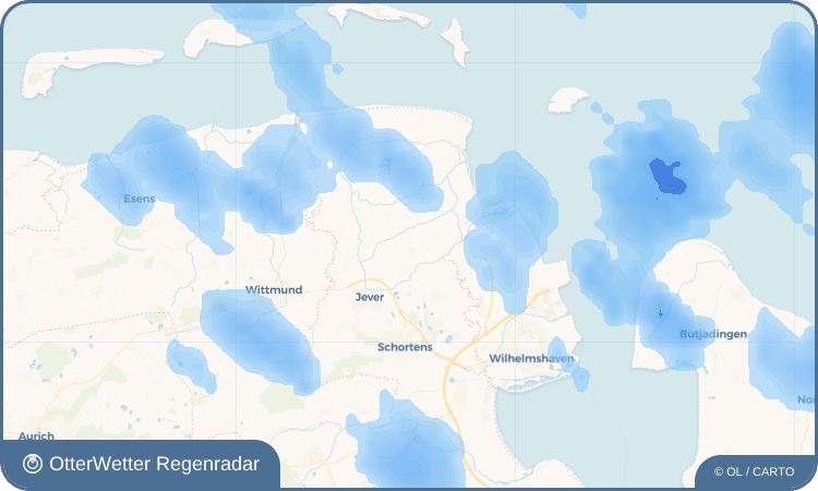 OtterWetter Regenradar-Widget Waddewarden