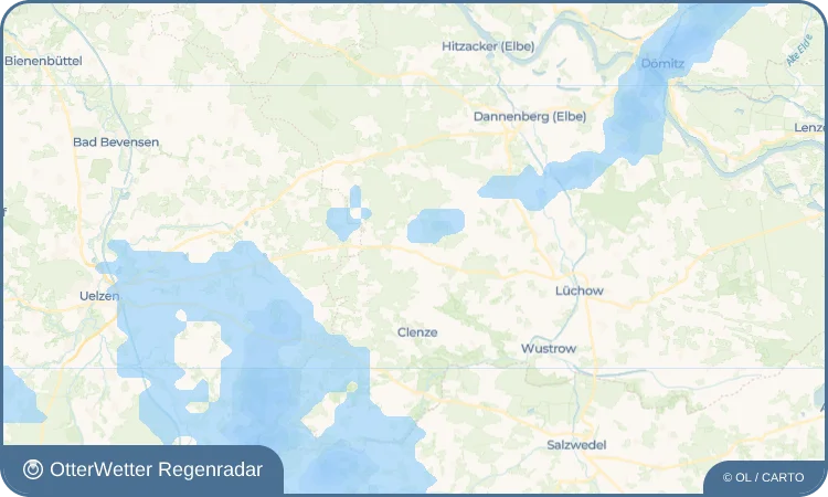 Wetter-Widget-Vorschau mit Vorhersagedaten für Waddeweitz