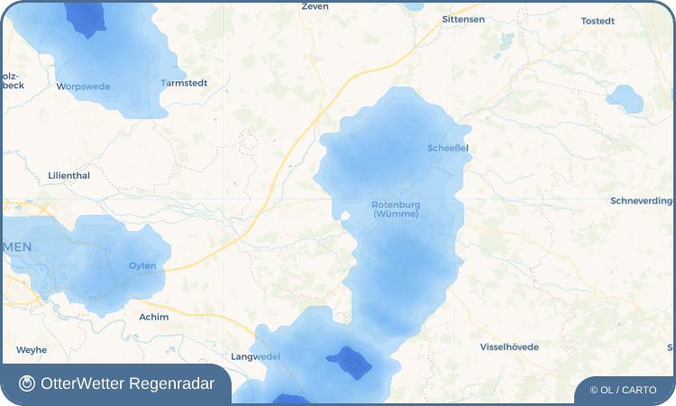 OtterWetter Regenradar-Widget Waffensen