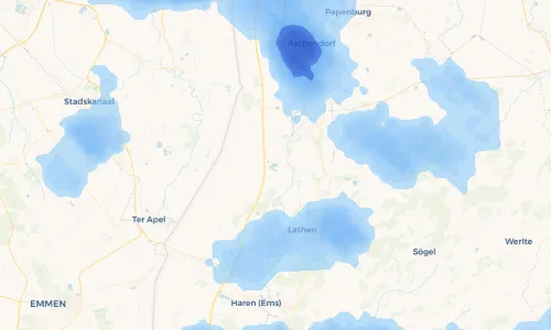 Regenradar Vorschaubild - Aktuelle Niederschläge in Walchum und Umgebung