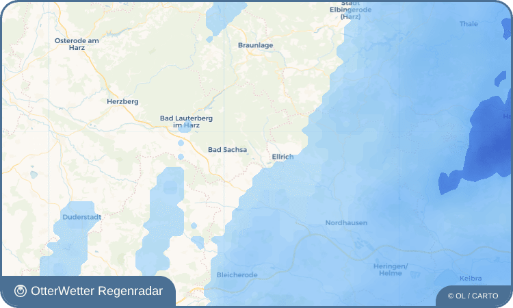 OtterWetter Regenradar-Widget Walkenried